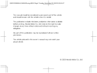 Honda Forza 125 NSS125AD - Owners manual 2022 EN